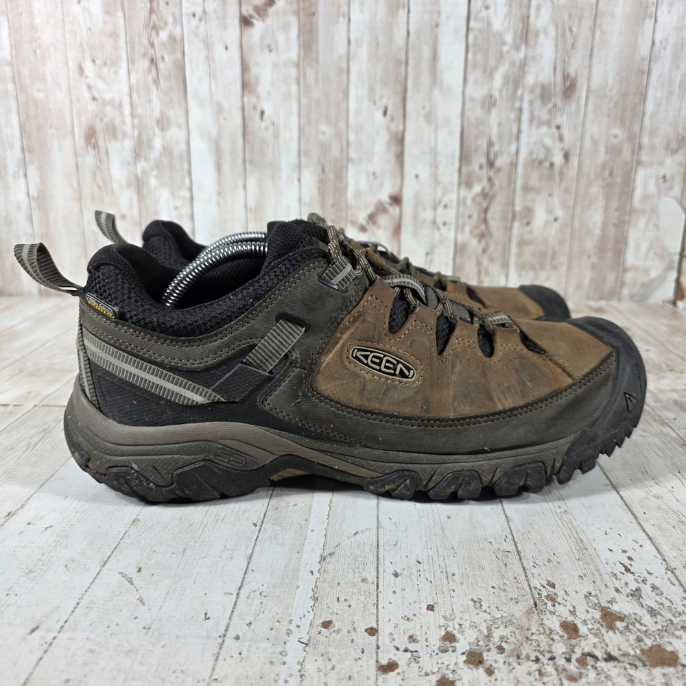 Keen Targhee II Waterproof Hiking Shoes Mens 12 Brown Black 1017783 Low Top